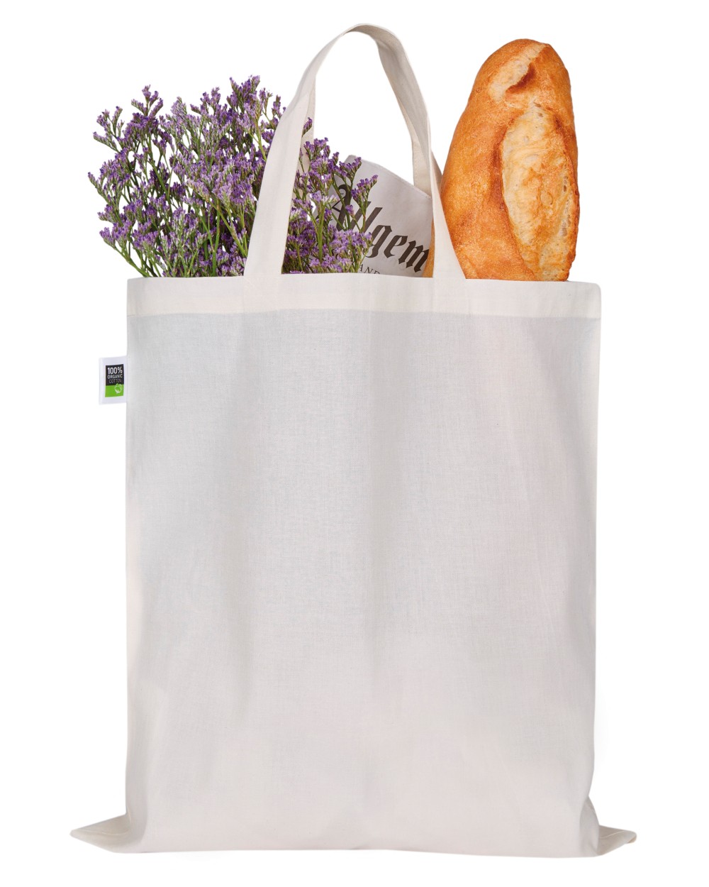 Tassen & Zakken PRINTWEAR Fairtrade Cotton Bag Short Handles voor bedrukking &amp; borduring