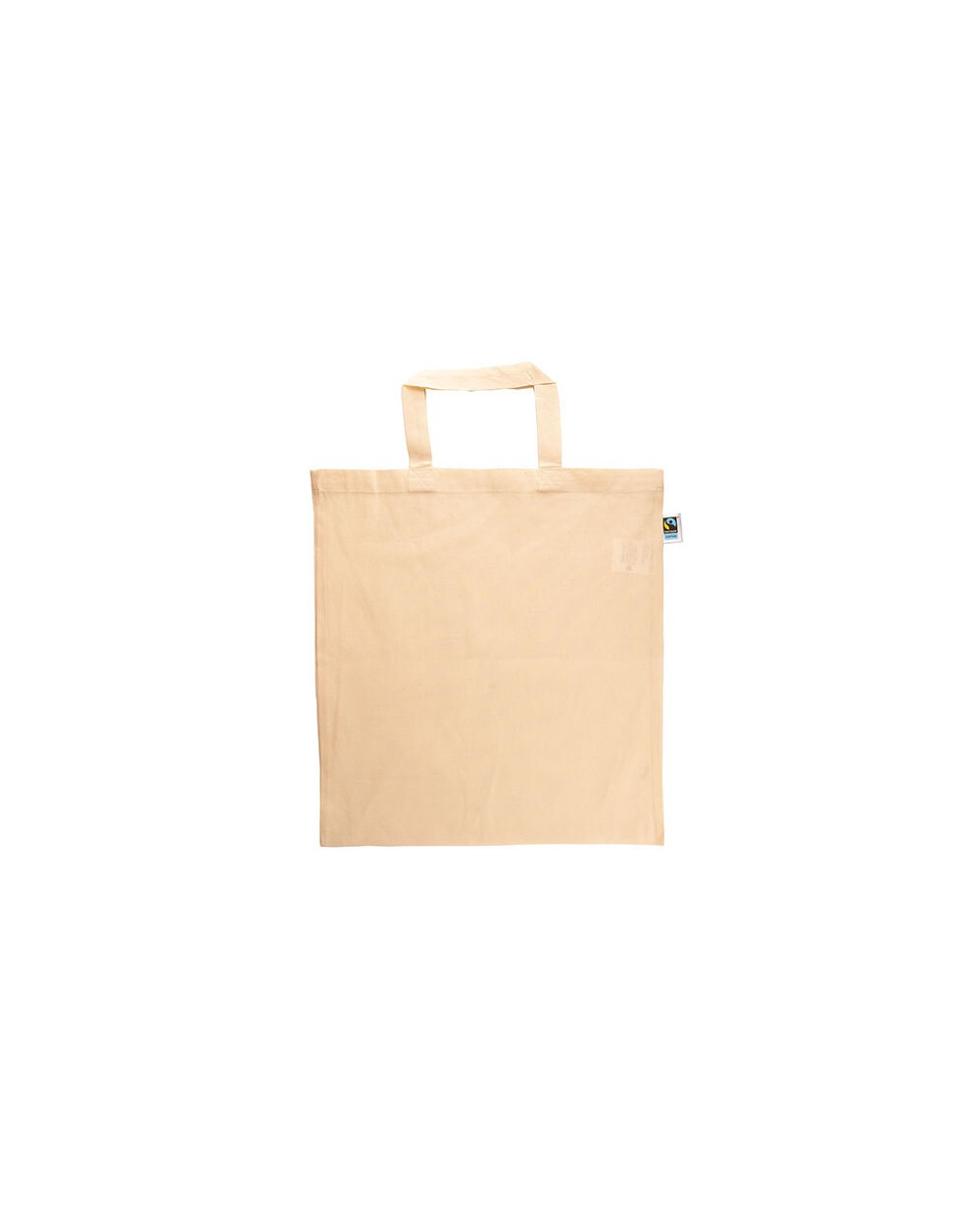 Tassen & Zakken PRINTWEAR Fairtrade Cotton Bag Short Handles voor bedrukking &amp; borduring