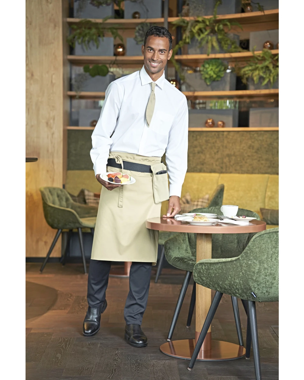 Schorten C.G. WORKWEAR Bistro Apron Roma 80 x 100 cm voor bedrukking &amp; borduring