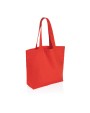 Tassen & Zakken 4DO Impact Aware™ recycled canvas shopper met vakje 240gsm voor bedrukking &amp; borduring