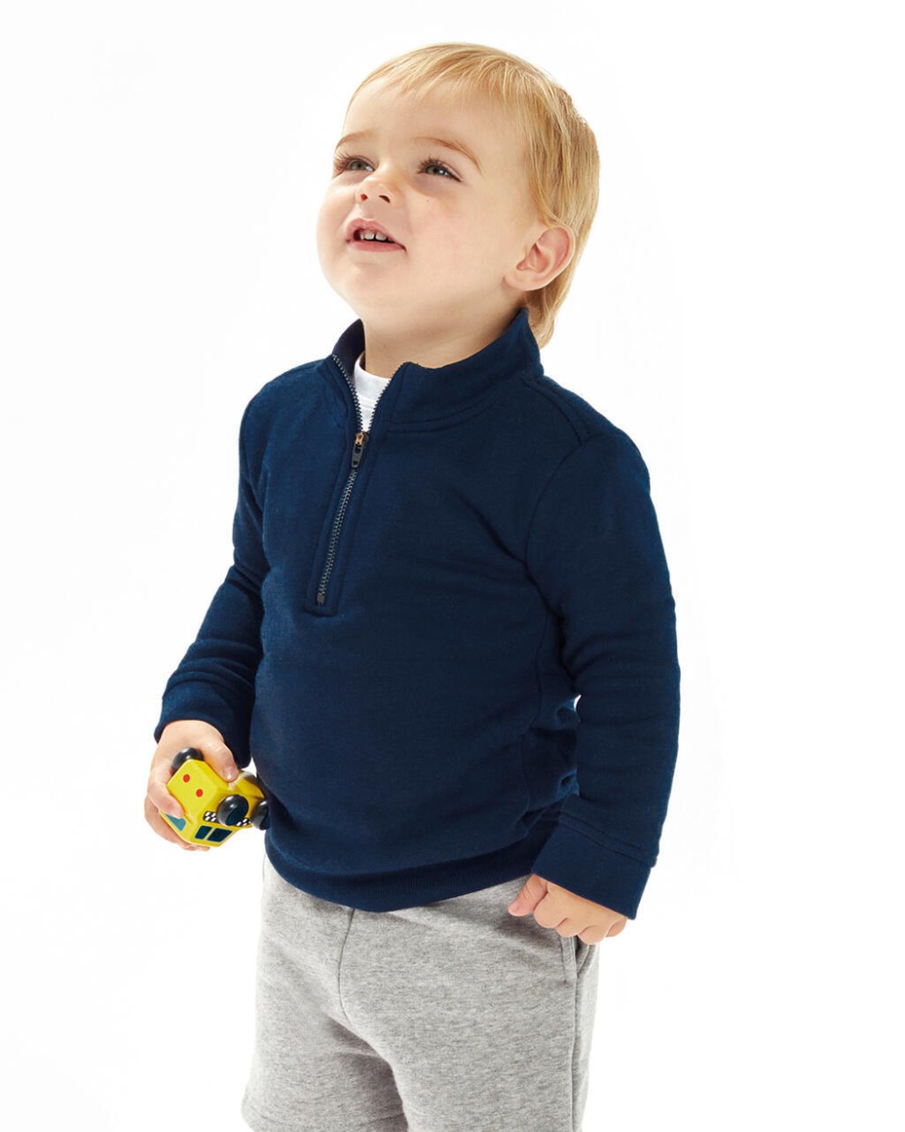 Sweaters & hoodies BABYBUGZ Baby Quarter Zip Sweat  voor bedrukking &amp; borduring
