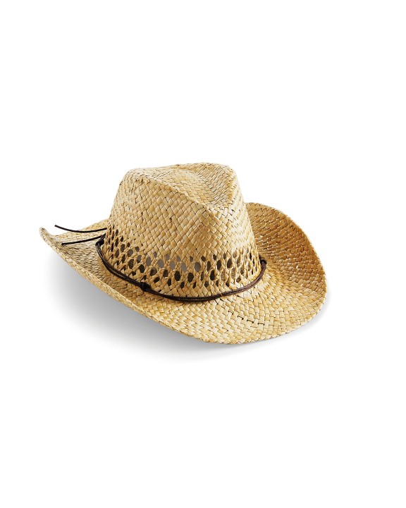 Bobs personnalisable BEECHFIELD STRAW COWBOY HAT
