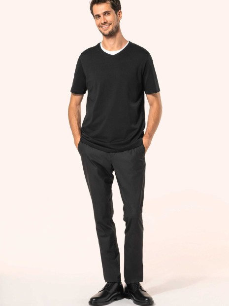 T-Shirts à personnaliser KARIBAN T-shirt Supima® col V manches courtes homme 