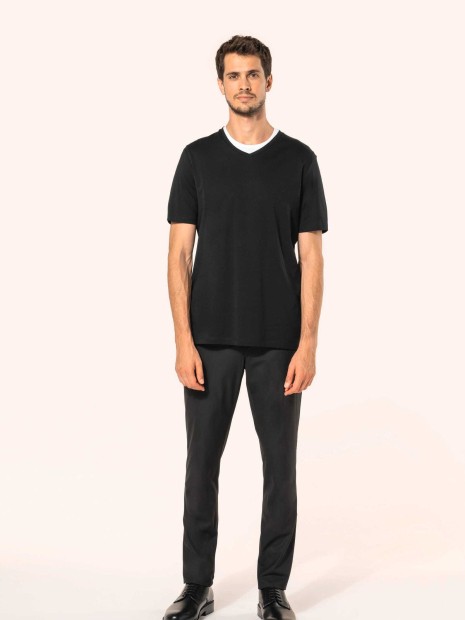 T-Shirts à personnaliser KARIBAN T-shirt Supima® col V manches courtes homme 