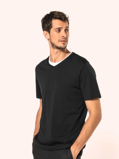 T-Shirts à personnaliser KARIBAN T-shirt Supima® col V manches courtes homme 