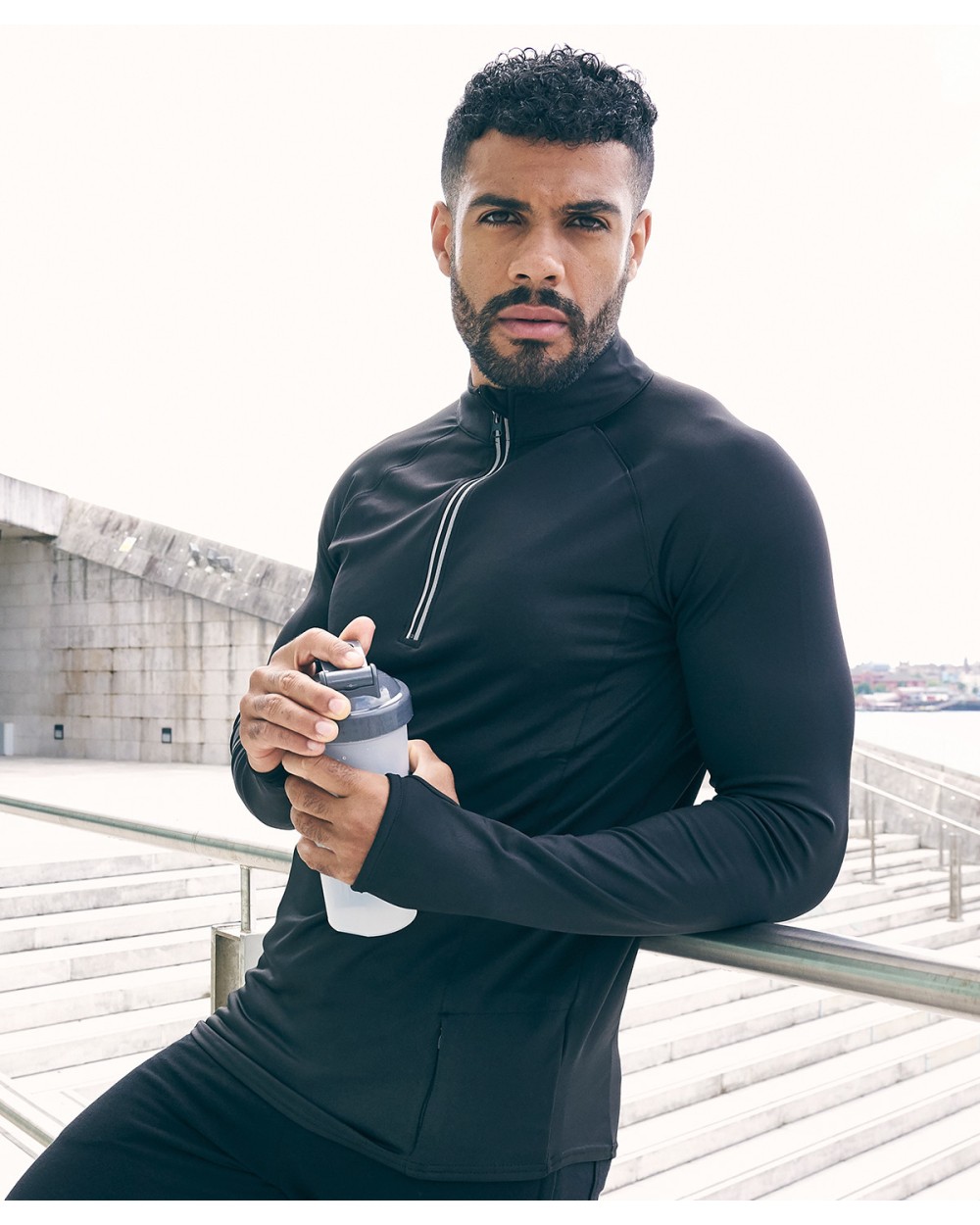 AWDIS COOL FLEX 1/2 ZIP TOP T-Shirts personalisierbar