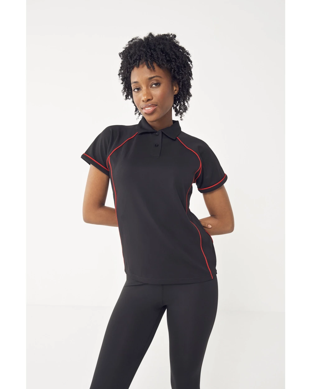 Polo's FINDEN-HALES Ladies` Piped Performance Polo voor bedrukking &amp; borduring