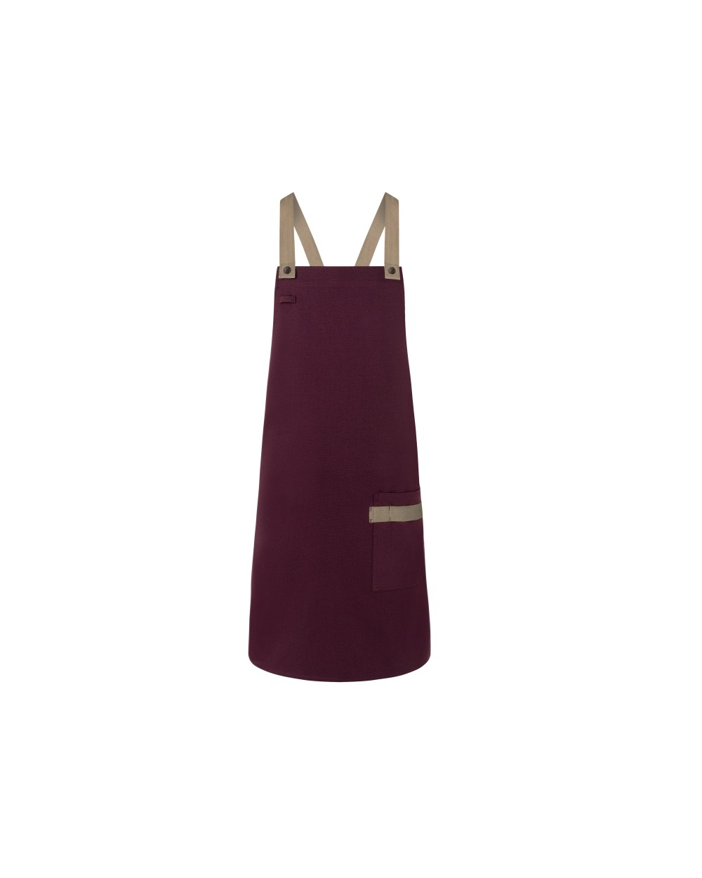 KARLOWSKY Bib Apron Urban-Look with Cross Straps and Pocket Schürzen personalisierbar