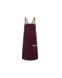 KARLOWSKY Bib Apron Urban-Look with Cross Straps and Pocket Schürzen personalisierbar
