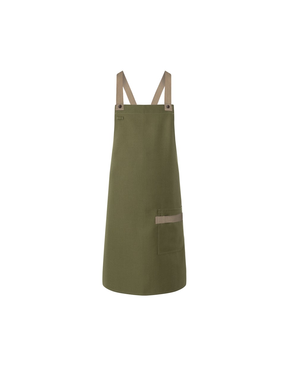KARLOWSKY Bib Apron Urban-Look with Cross Straps and Pocket Schürzen personalisierbar