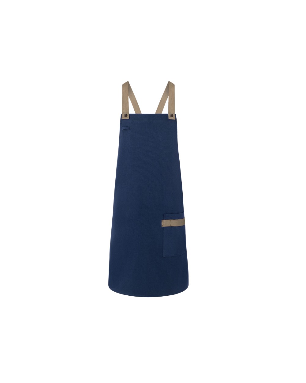 KARLOWSKY Bib Apron Urban-Look with Cross Straps and Pocket Schürzen personalisierbar