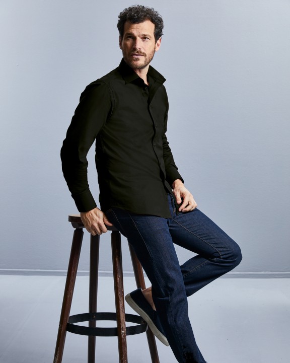 Hemden RUSSELL Men's Long Sleeve Easy Care Fitted Shirt voor bedrukking &amp; borduring