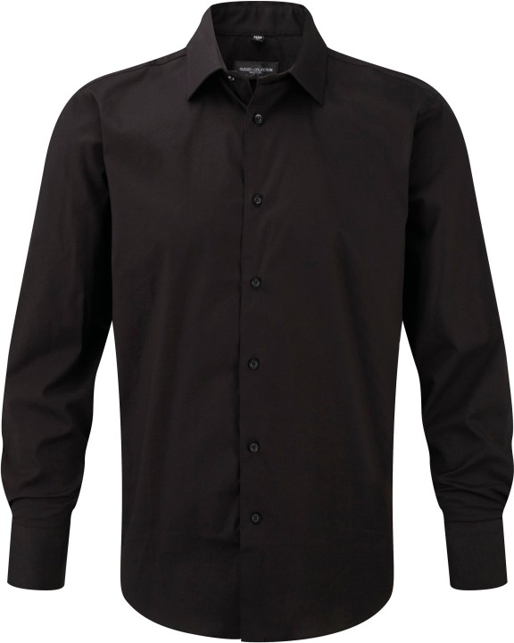 RUSSELL Men's Long Sleeve Easy Care Fitted Shirt Hemden personalisierbar