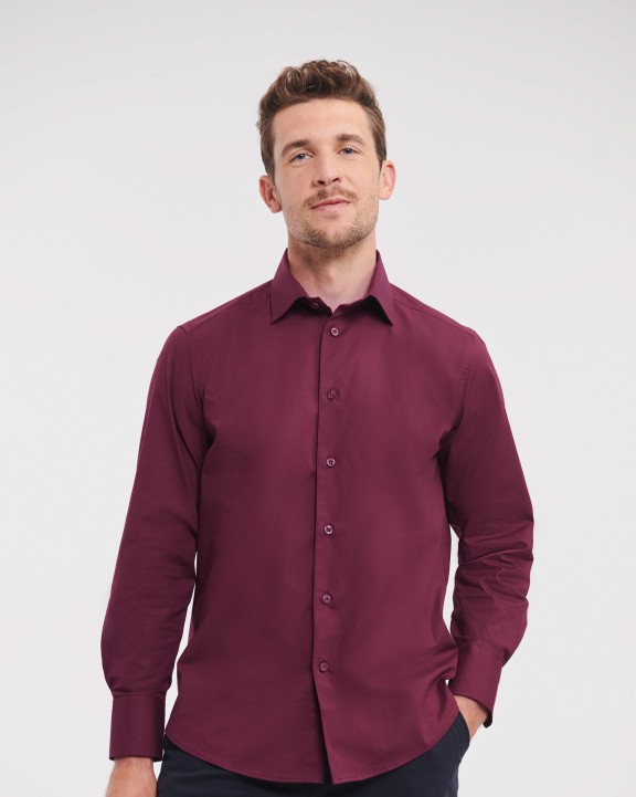 Hemden RUSSELL Men's Long Sleeve Easy Care Fitted Shirt voor bedrukking &amp; borduring