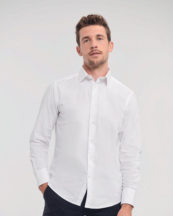 Hemden RUSSELL Men's Long Sleeve Easy Care Fitted Shirt voor bedrukking &amp; borduring