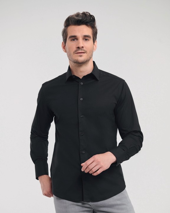 Hemden RUSSELL Men's Long Sleeve Easy Care Fitted Shirt voor bedrukking &amp; borduring