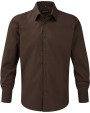RUSSELL Men's Long Sleeve Easy Care Fitted Shirt Hemden personalisierbar