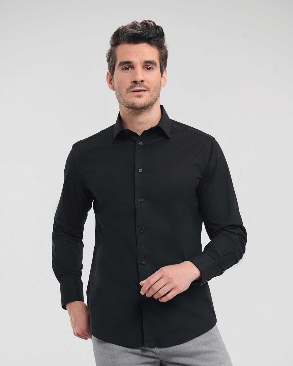 Chemises personnalisable RUSSELL Chemise fittée homme manches longues