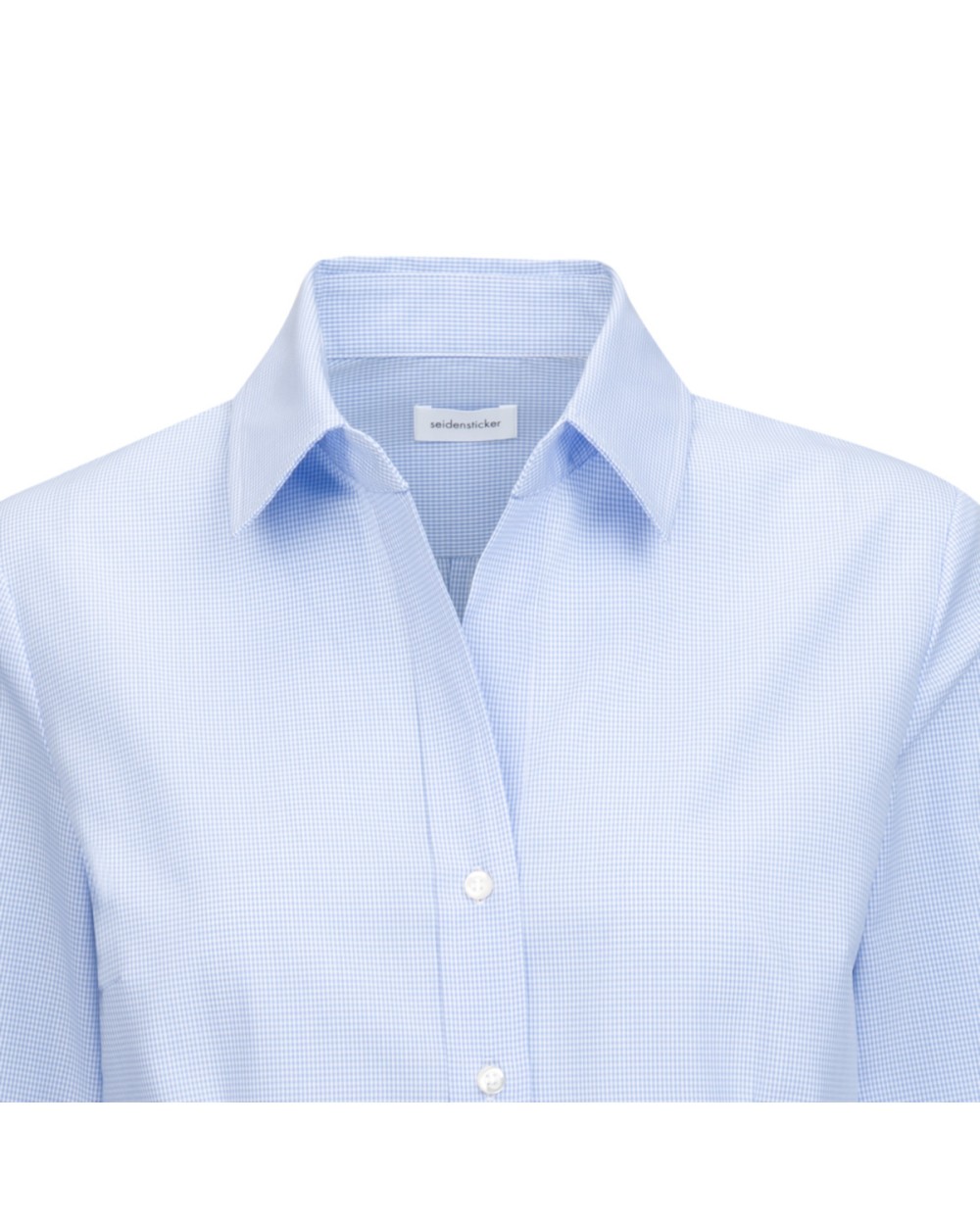 Hemden SEIDENSTICKER Women`s Blouse Slim Fit Check/Stripes Longsleeve voor bedrukking &amp; borduring