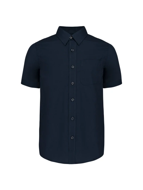 KARIBAN Chemise popeline manches courtes enfant /api/colors/b68891a9-1d28-4f7a-8deb-775c45027afd personnalisable