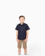 Hemden KARIBAN Kinder poplin overhemd korte mouwen voor bedrukking &amp; borduring