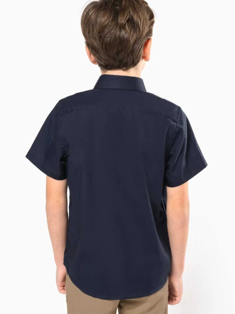 Chemises à personnaliser KARIBAN Chemise popeline manches courtes enfant 