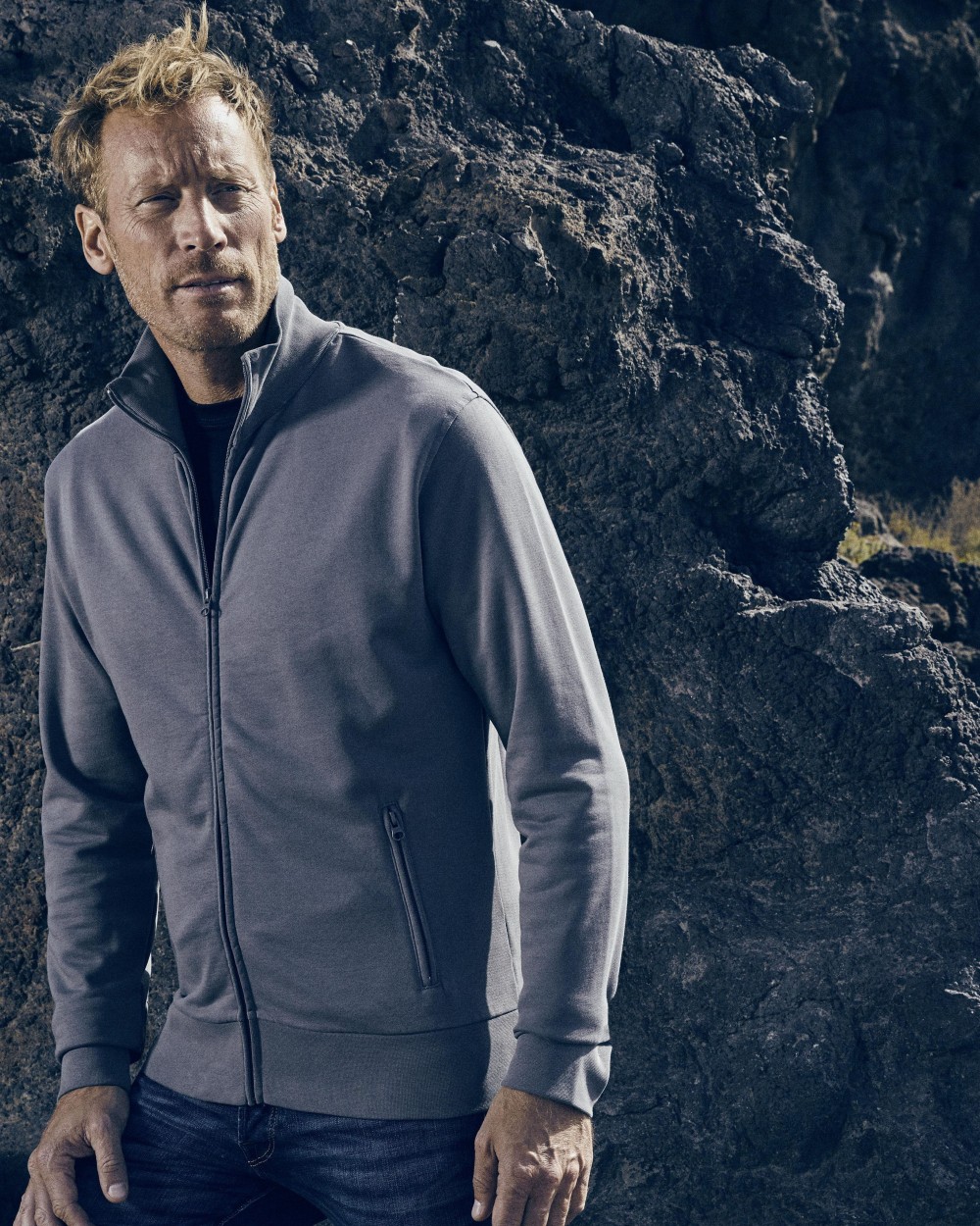 Sweaters & hoodies PROMODORO MEN’S JACKET STAND-UP COLLAR voor bedrukking &amp; borduring