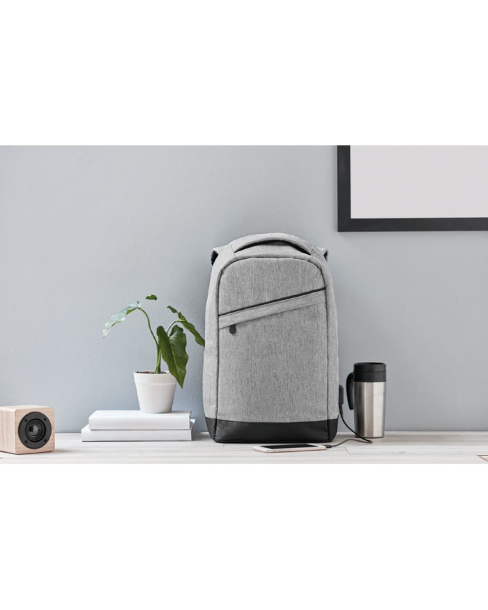 Tassen & Zakken 4DO Nylon rugtas powerbank voor bedrukking &amp; borduring