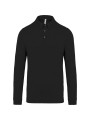 KARIBAN Polo jersey manches longues homme /api/colors/b9fdad4a-5e94-45cb-8c03-c08b349b28c3 personnalisable