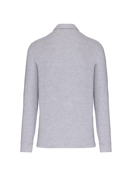KARIBAN Polo jersey manches longues homme /api/colors/a37ac46b-201c-43db-9085-8f3a99c04b1c personnalisable