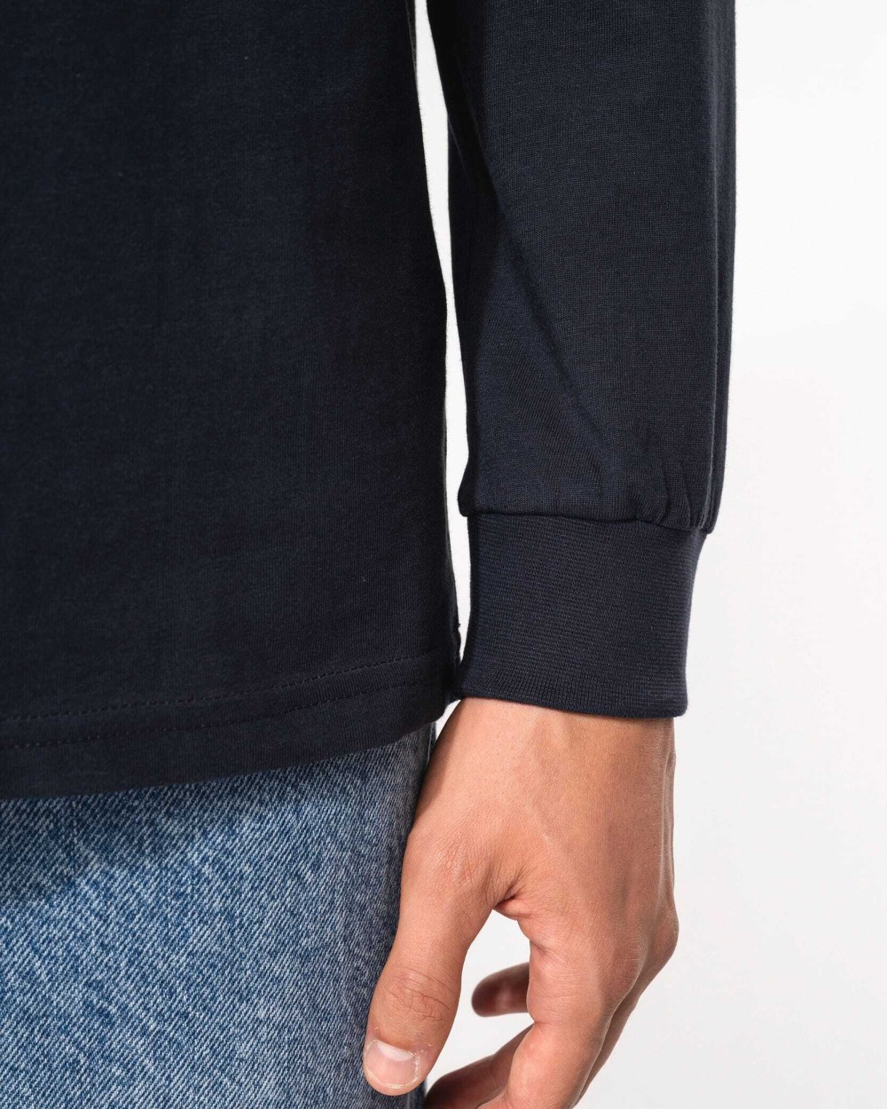 KARIBAN Langarm-Polohemd für Herren aus Jersey Poloshirts personalisierbar