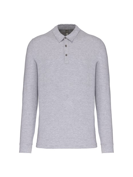 KARIBAN Polo jersey manches longues homme /api/colors/a37ac46b-201c-43db-9085-8f3a99c04b1c personnalisable