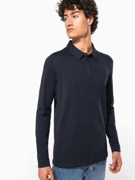 Polos à personnaliser KARIBAN Polo jersey manches longues homme 