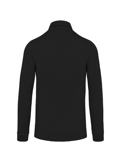 KARIBAN Polo jersey manches longues homme /api/colors/b9fdad4a-5e94-45cb-8c03-c08b349b28c3 personnalisable