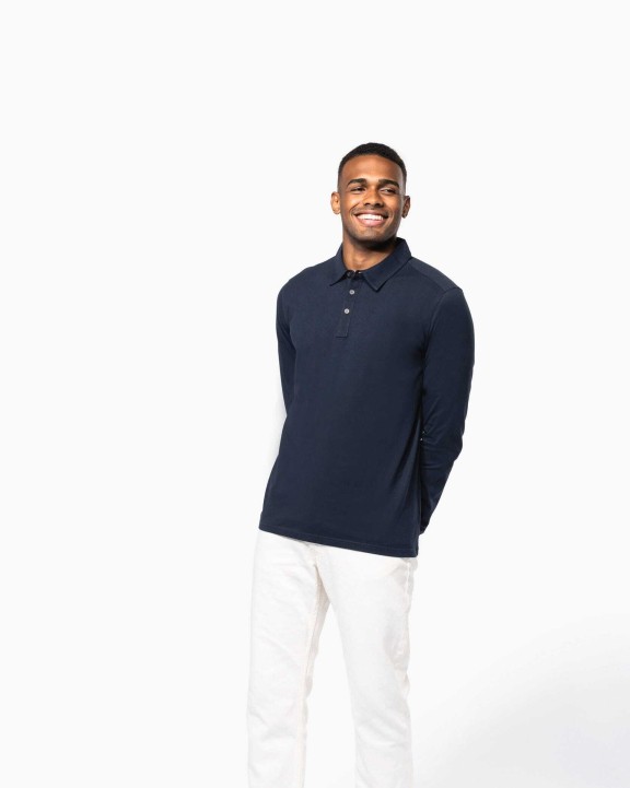 Polos personnalisable KARIBAN Polo jersey manches longues homme