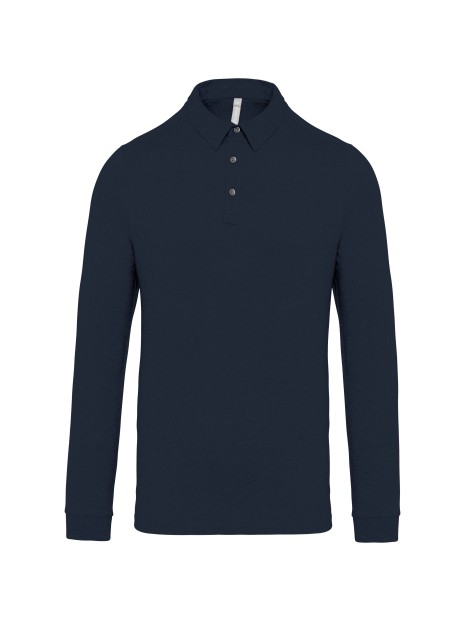 KARIBAN Polo jersey manches longues homme /api/colors/b68891a9-1d28-4f7a-8deb-775c45027afd personnalisable