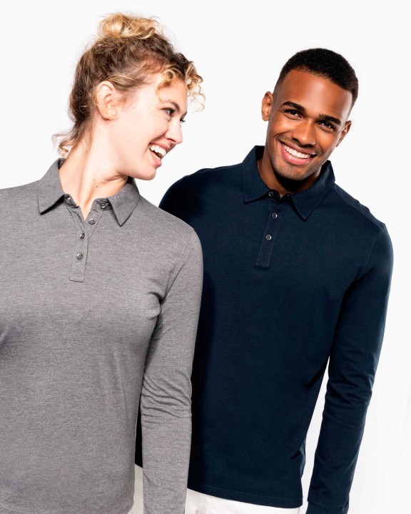 Polos personnalisable KARIBAN Polo jersey manches longues homme