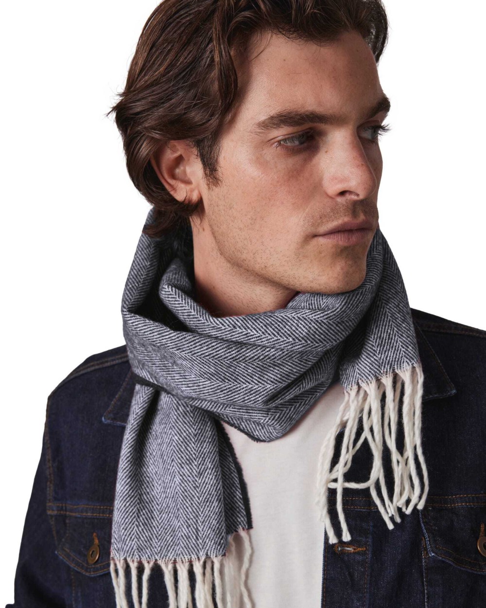 Bandanas, Foulards & Dassen K-UP Sjaal met franjes voor bedrukking &amp; borduring