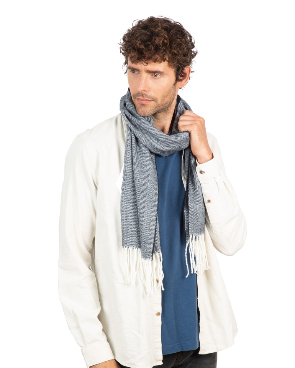 Bandanas, Foulards & Dassen K-UP Sjaal met franjes voor bedrukking &amp; borduring