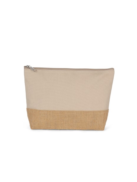 KIMOOD Pochette en toiles de coton et jute /api/colors/72a1ae80-bc1e-4de7-be92-13deaac87138 personnalisable