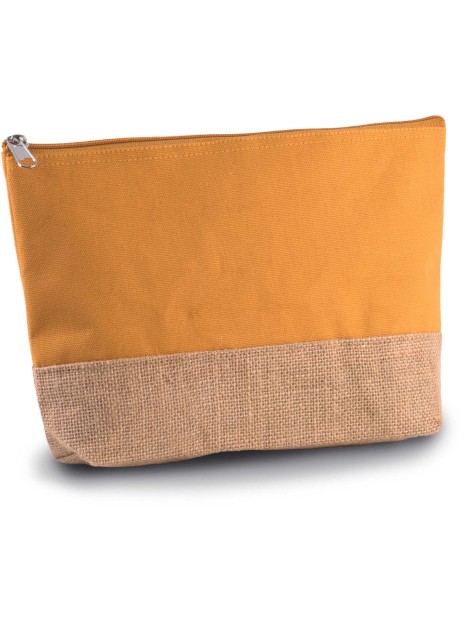 KIMOOD Pochette en toiles de coton et jute  personnalisable
