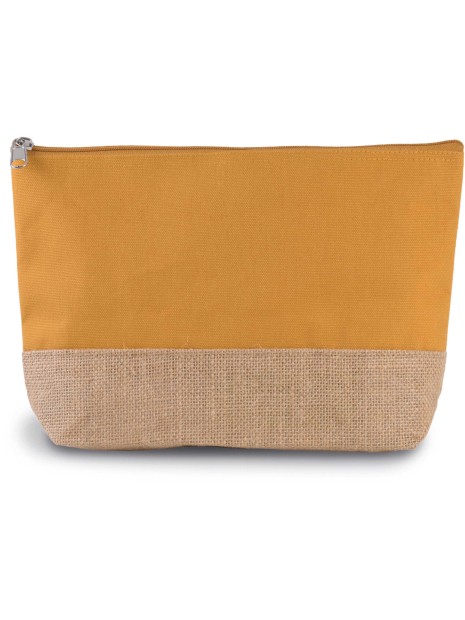 KIMOOD Pochette en toiles de coton et jute  personnalisable