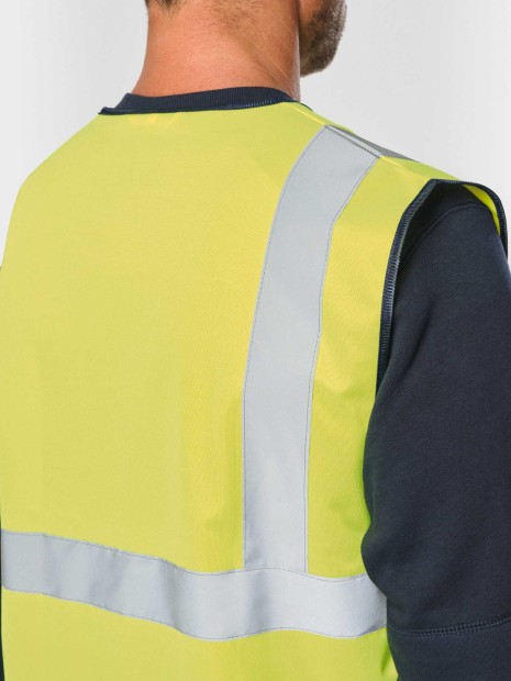 Gilets de sécurité à personnaliser WK. DESIGNED TO WORK Gilet de sécurité haute visibilité recyclé avec zip unisexe 