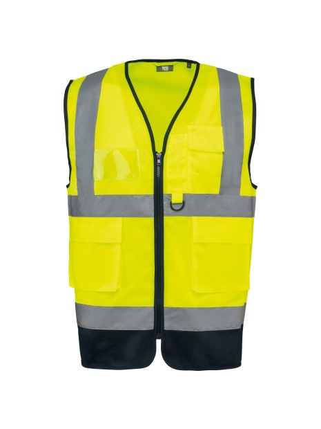 WK. DESIGNED TO WORK Gilet de sécurité haute visibilité recyclé avec zip unisexe /api/colors/6533ef2a-e10a-4578-bbf8-4f6883629883 personnalisable