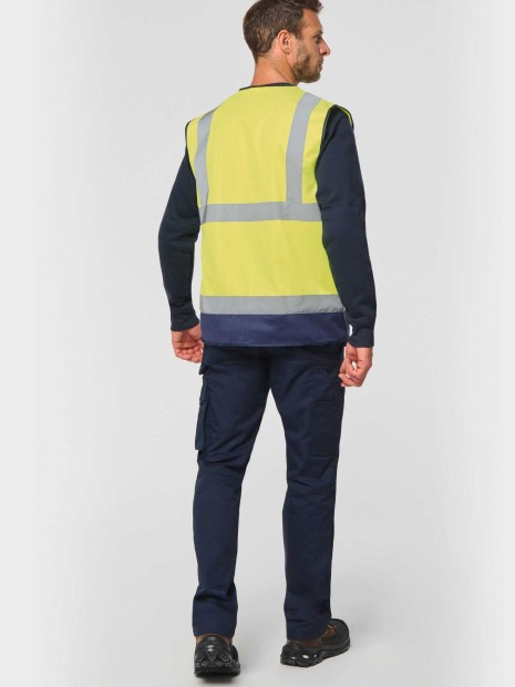 Gilets de sécurité à personnaliser WK. DESIGNED TO WORK Gilet de sécurité haute visibilité recyclé avec zip unisexe 