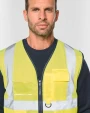 Fluo vestjes WK. DESIGNED TO WORK Gerecycled HI-VIS VEILIGHEIDSHESJE met rits voor bedrukking &amp; borduring