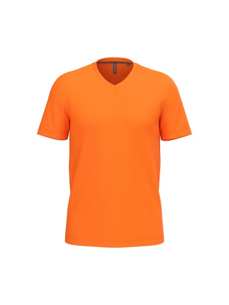 KARIBAN T-shirt col V manches courtes homme /api/colors/d51260d5-b263-4200-988d-ee19f414959e personnalisable