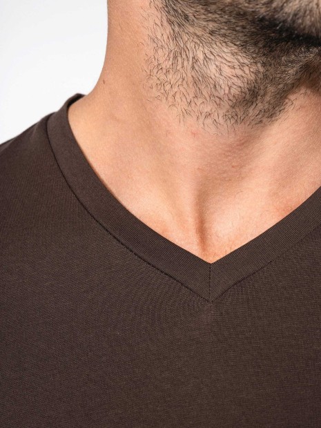 T-Shirts à personnaliser KARIBAN T-shirt col V manches courtes homme 