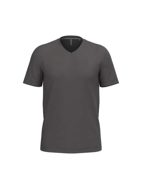 KARIBAN T-shirt col V manches courtes homme /api/colors/3664e9be-231a-44a8-bacd-707b001b474c personnalisable