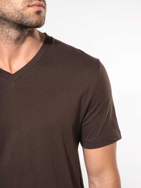 T-Shirts à personnaliser KARIBAN T-shirt col V manches courtes homme 